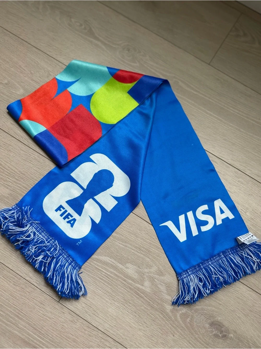 FIFA World Cup 2026 Official Scarf Blue Multicolor NEW